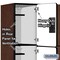 Salsbury Industries 3 Tier Designer Locker, 54"Wx76"Hx21"D, 9 Door, Mahogany 18-23361MAH - alternate 2